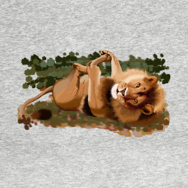 Lazy Lion by Khalico